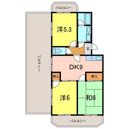 アネックス弁天の物件間取画像